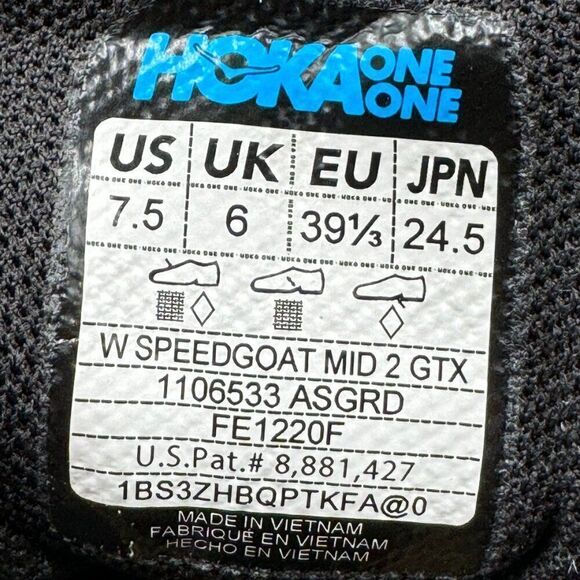 Hoka One One Womens Speedgoat Mid 2 GTX outdoor shoes - Picture 9 of 11